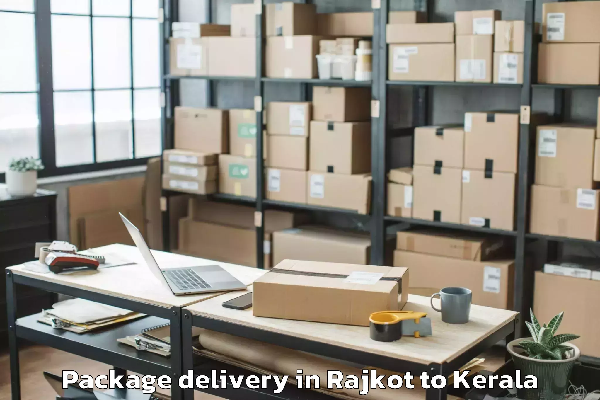 Top Rajkot to Meenachil Package Delivery Available